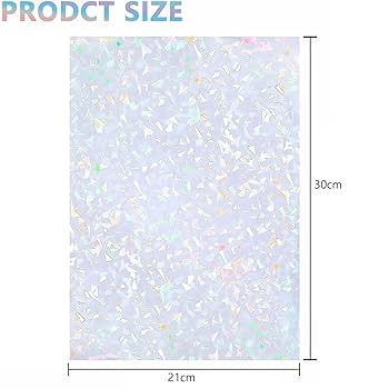Amazon.co.jp: 15枚 透明ホログラムシート シールタイプ 約30cm